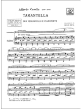 Tarantella - Alfredo Casella - Partition - Violoncelle
